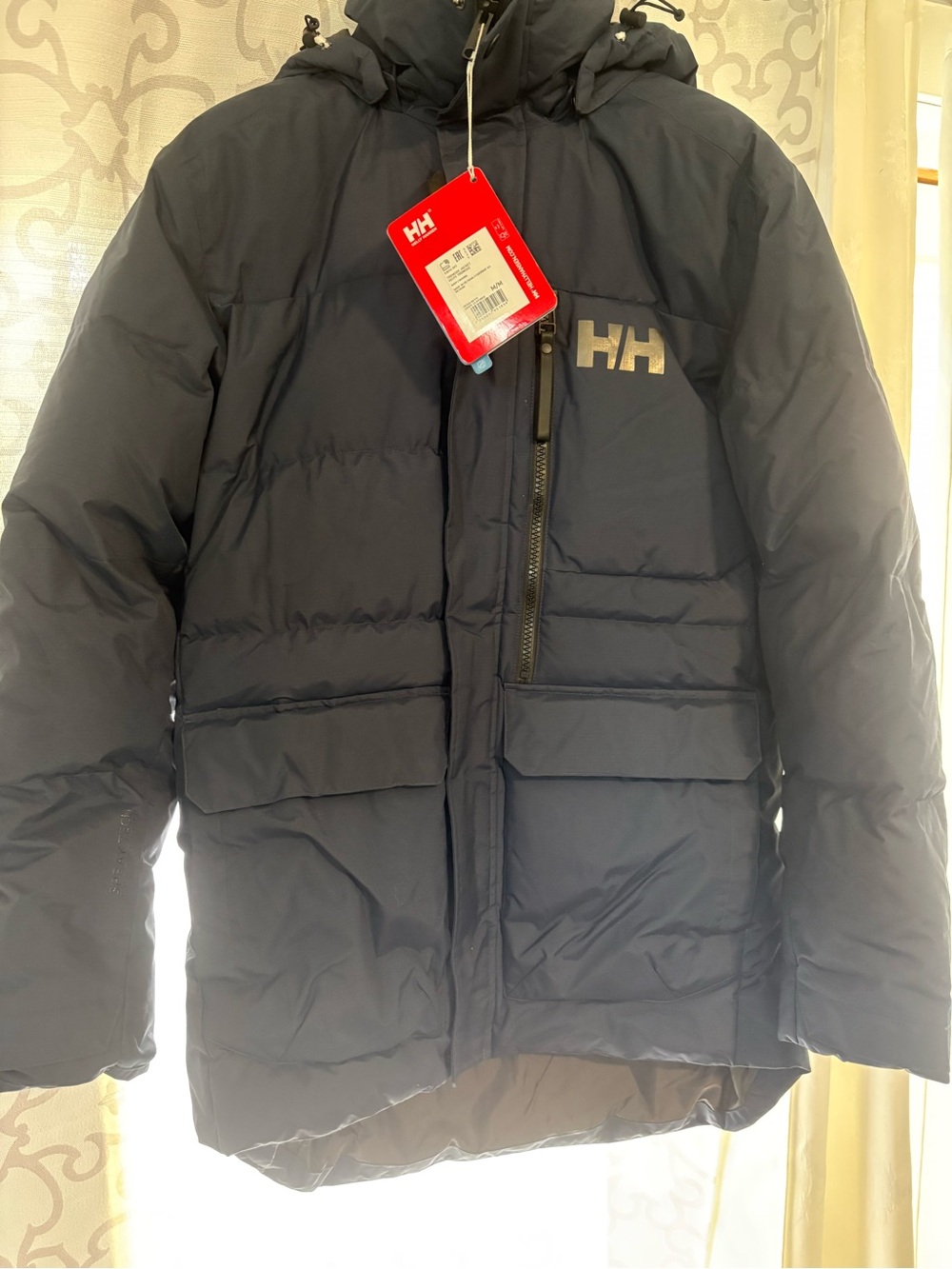 Helly Hansen Men's Dark Navy Insulated Puffer Jacket with Hood